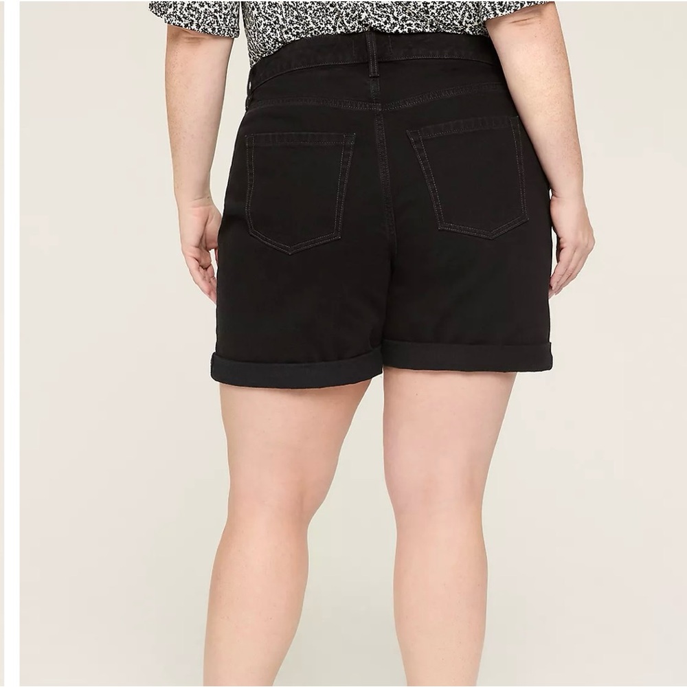 Lane Bryant Black Jean Shorts - Picture 4 of 6